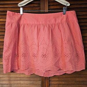 Torrid Vintage Coral Embroidered Skirt 2